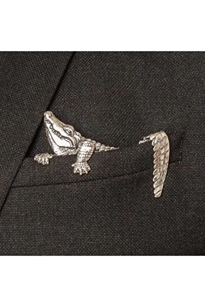 Choice Silver crocodile Exquisite Creative Animal Brooches Crocodile Tiger Oc...