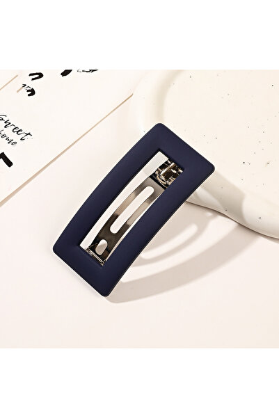Choice4 4 navy Korean Matte Spring Hair Clip Claw Elegant Hairgrips Ponytail ...