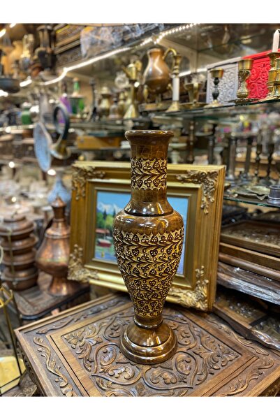 ANTİKA AYAL Wood Carving Vase 64cm
