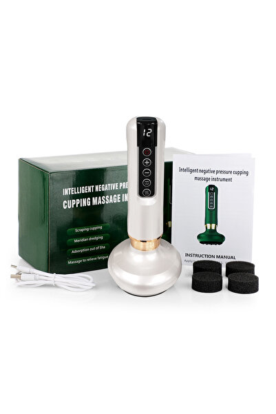 Choice1 USB Charging 12 Speed White 6/12 Speed Electric Cupping Massager Vacu...