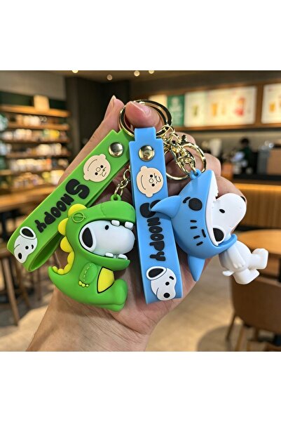Choice 6 cm 2PCS 2026 High-Quality One Piece Snoopy Doll Keychain Silicone Ca...