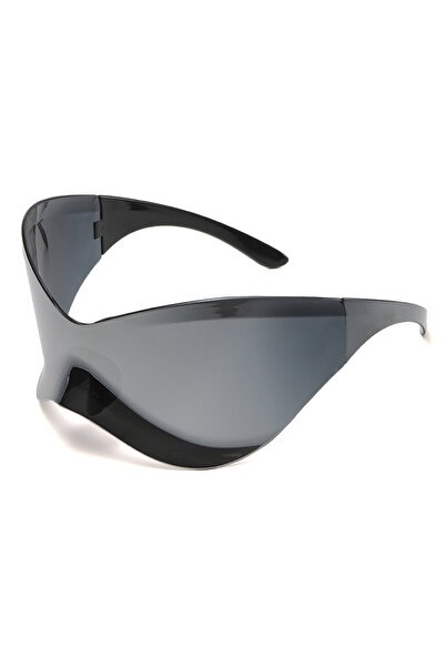 Choice show as picture silver New Oversized Y2K Punk Rimless Sunglasses Women...