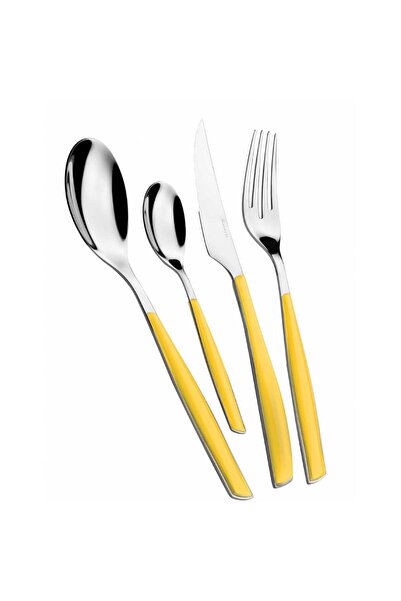 CASA BUGATTI Set de 24 de piese de tacâmuri, - Glamour, galben