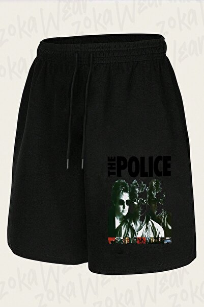 ZOKAWEAR Unisex The Police v2 Σορτς με στάμπα σχεδίου