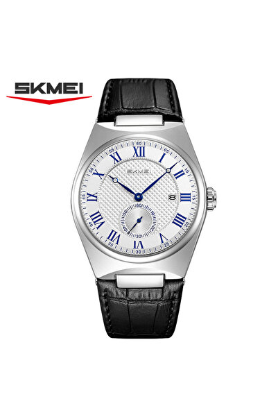 Choice Skmei White Blue 9390 Elegant Men's Quartz Watch Roman Scale Calendar ...