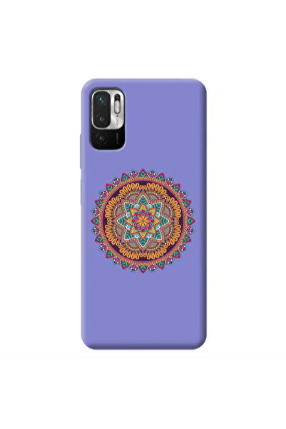 Other Xiaomi Redmi Note 10 Pro 5G Mandala D102 Purple Colored Silicone TPU Θήκη