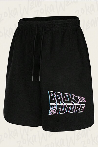 ZOKAWEAR شورت مطبوع بتصميم متعدد الألوان للجنسين من Back To The Future Annive...