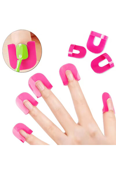 Choice Pink- LINMANDA 26Pcs U Shaped Nail Polish Protector Nail Polish Protec...
