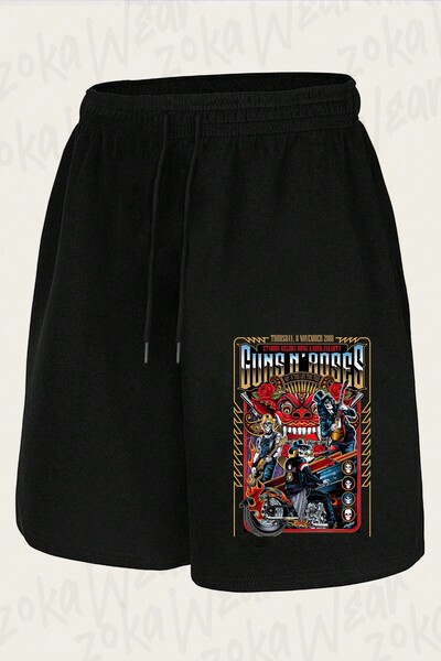 ZOKAWEAR Unisex σορτς με στάμπα Guns N Roses v59