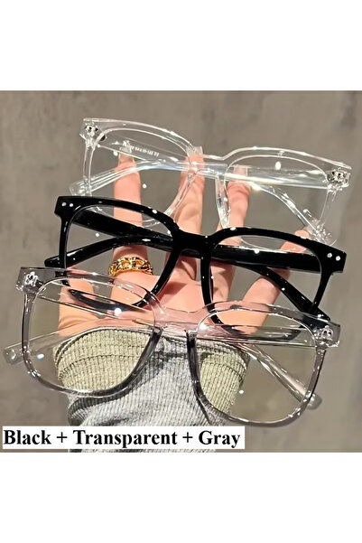 choice2 3pcs 2/3pcs Unisex Square Frame Anti Blue Light Glasses Blocking Glas...