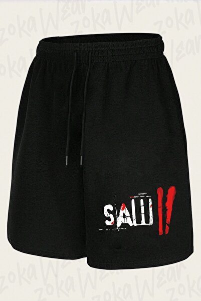 ZOKAWEAR Unisex Saw Design Printed Shorts