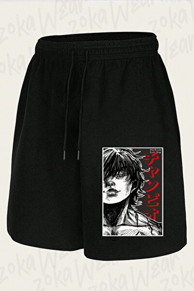 ZOKAWEAR Unisex σορτς με στάμπα Baki The Grappler Pilot Design