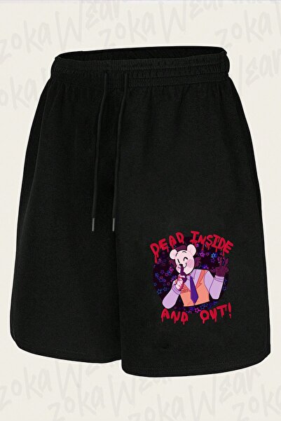 ZOKAWEAR Unisex FNaf Dead Inside And Out Σορτς με στάμπα σχεδιασμού