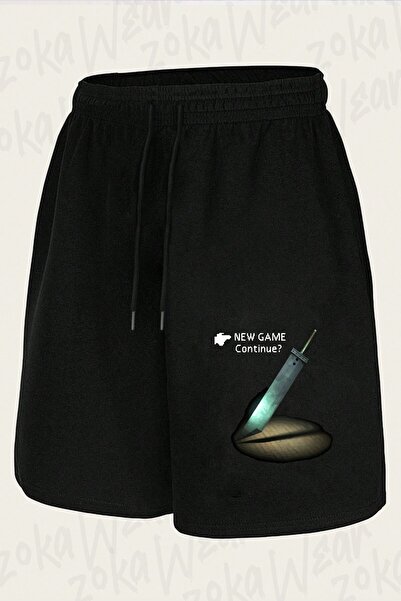 ZOKAWEAR Unisex Ff7 Menu New Game Design Printed Shorts
