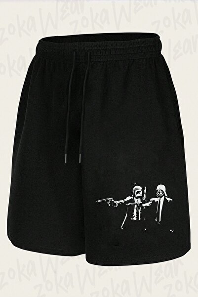ZOKAWEAR Unisex Star Wars & Pulp Fiction Siya Design Printed Shorts