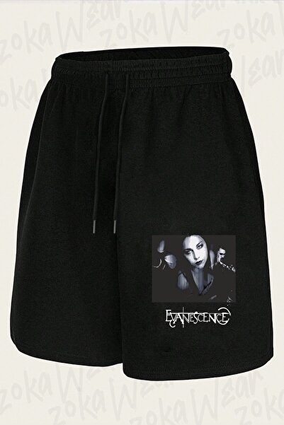 ZOKAWEAR Unisex σορτς με στάμπα Amy Lee Evanescence Design