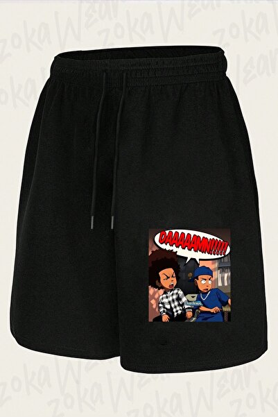 ZOKAWEAR Unisex The Boondocks Σορτς με στάμπα σχεδίου