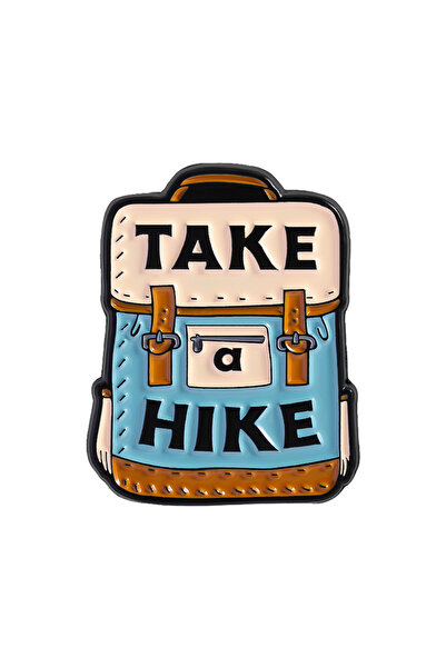 Choice QHXZ5069 OUTDOOR HIKING Enamel Pins Custom HIKING IS MY THERAPY Brooch...