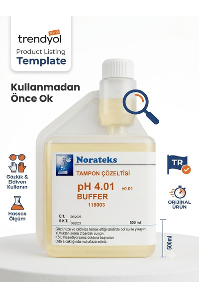 Tampon Çözeltisi (Buffer) pH 4.01 - 500 ml