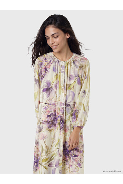 LC Waikiki Crew Neck Floral Dress