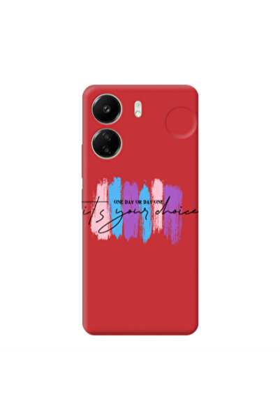 Other Xiaomi Redmi 13C One Day Or Day One Red Colored Silicone TPU Θήκη