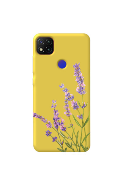 Other Xiaomi Redmi 9c Flowers 8 Yellow Colored Silicone TPU Θήκη