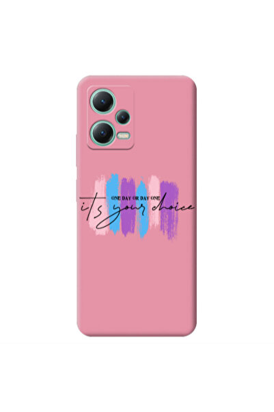 Other Xiaomi Redmi Note 12 Pro 5G One Day Or Day One Pink Colored Silicone TP...