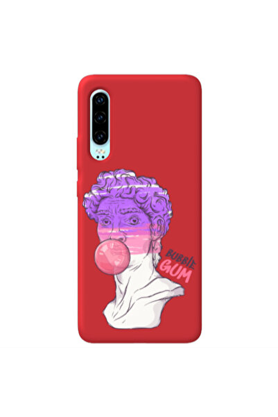 Other Huawei P30 Pin Bubble Red Colored Silicone TPU Θήκη