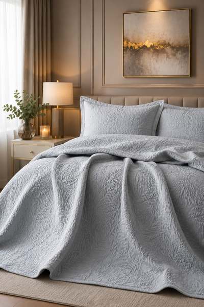 BED-LİNE Emma Bedspread Set Single Sage 160*240