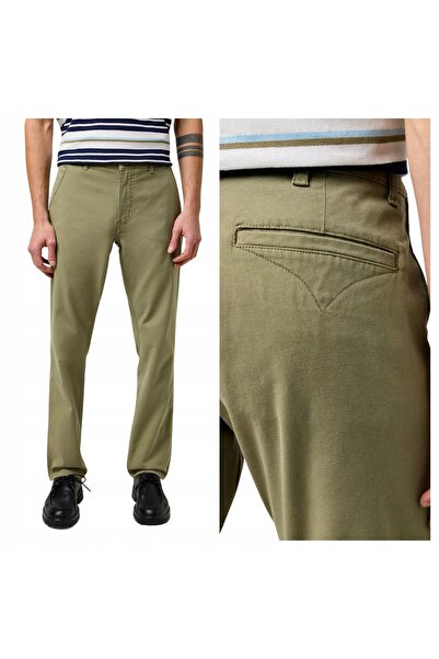 WRANGLER Pantaloni bărbați, Wrangler, Chino regular, W38-L32 US, Verde, Croia...