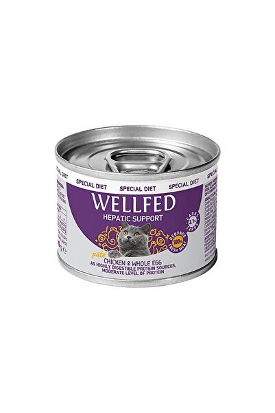 Wellfed Κονσέρβα για Γάτες με Υποστήριξη Ήπατος, Κοτόπουλο & Αυγό 200γρ