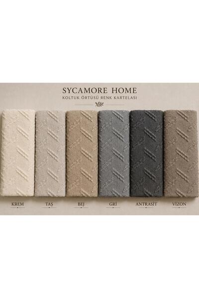 SYCAMORE HOME Premium Chenille Sofa Cover 175X215 cm Sofa Bed Cover Non-Slip Washable Jacquard