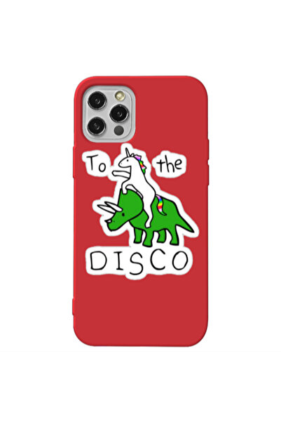 Other Apple iPhone 12 Pro To the disco Red Colored Silicone TPU Θήκη