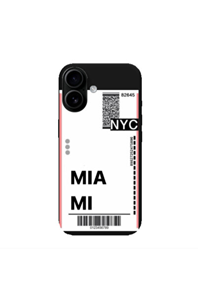 Other Apple Iphone 16 plus Miami NYC Black Colored Silicone TPU Θήκη