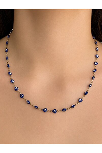 Nilly Jewelry Nazar Boncuklu Gold Zincir Kolye