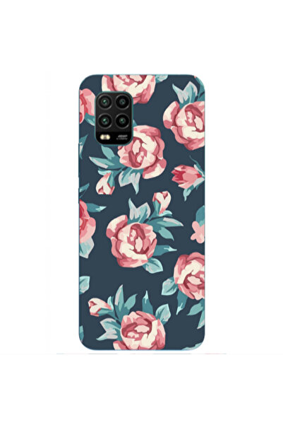 Other Xiaomi Mi 10 Lite Purple roses Transparent Silicone TPU Θήκη