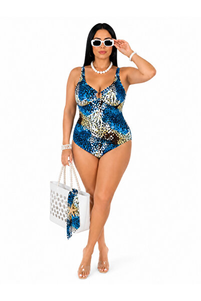 Pierre Cardin Costum de baie pentru femei, mărime mare, cu detaliu elastic, b...