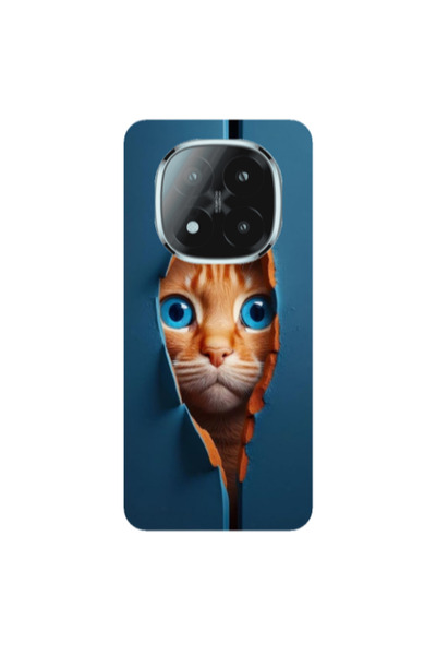 Other Xiaomi Redmi Note 14 Pro + 5g Cat Blue Eyes Transparent Silicone TPU Θήκη