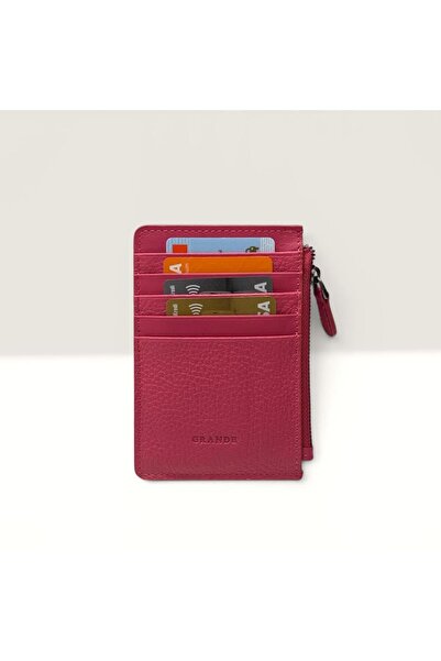 Grande Genuine Leather Card Holder Zipper Wallet