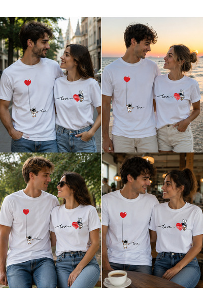 NUATEX T-SHIRT ΒΑΣΙΚΟΥ ΣΧΕΔΙΟΥ "DEAR COMBINATION" (2 τεμάχια αποστέλλονται, ε...