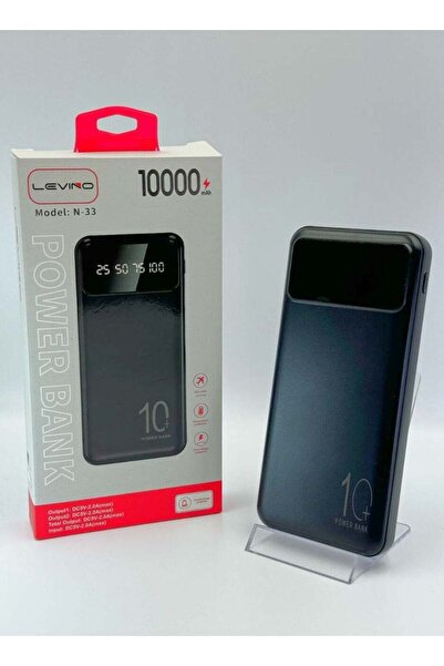 Levino LEVINQ 10000mAh Power Bank – Fast Charging Portable Charger with Digit...