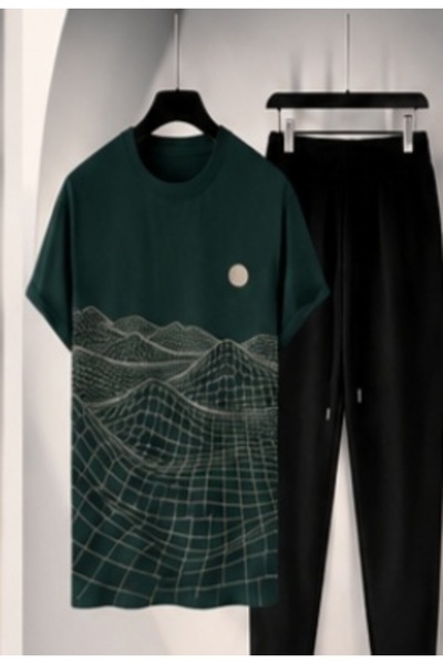 ship master Summer Collection New Arrival T-Shirt & Shorts Set Printed Patter...
