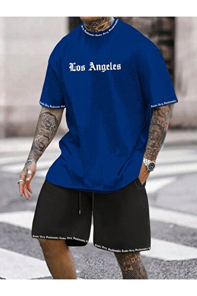 ship master Summer Collection New Arrival T-Shirt & Shorts Set Printed Patter...