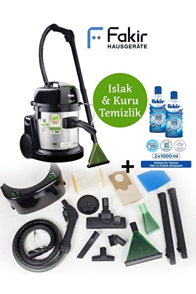 Fakir Turbo Başlıklı Yüksek Performanslı Halı Yıkama ve Süpürme Makinesi 1600...