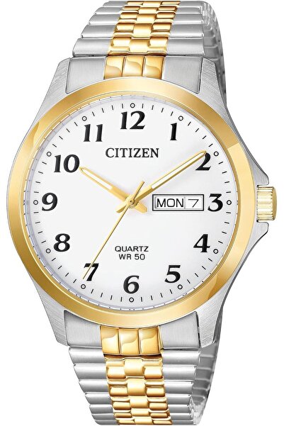 Citizen ساعة كوارتز رجالية، ستانلس ستيل، تصميم كلاسيكي