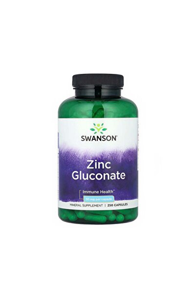 SWANSON Zinc Gluconate 50 mg 250 caps