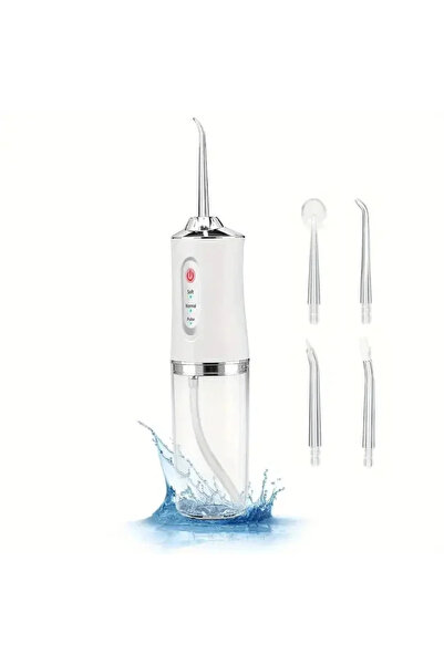 choice2 White Oral Irrigator Portable Dental Water Flosser USB Rechargeable W...