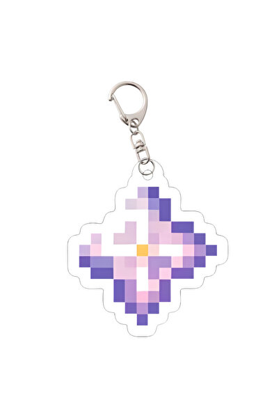 Choice22 Bandai 026 Cartoon Pixel World Buddy Keychain, Survival Totem & Gold...