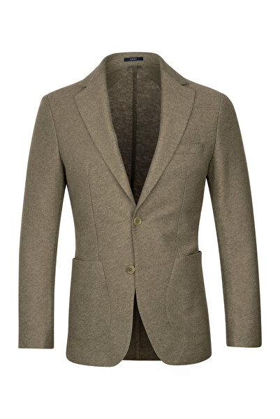 Hatemoğlu Green Slim Fit Mono Collar Casual Jacket