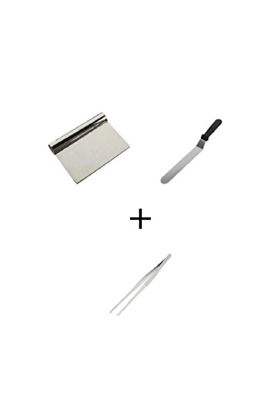 Empressco Pastry Spatula Set, Steel Dough Scraper and Master Quality
